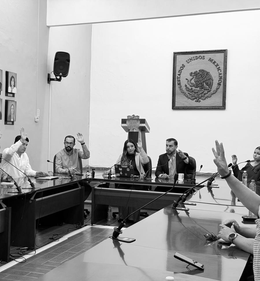 Sesión de Cabildo de Tepatitlán durante una votación
